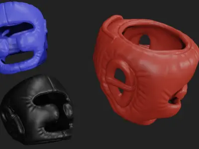 Boxing Headgear Low-poly 3D model