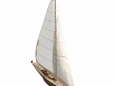 J-Class Yacht 3D model