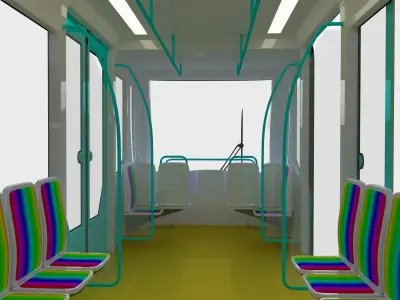 Subway car 3D model
