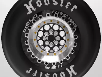 MAGNUM IMPORT WELD WHEELS AND HOOSIERS FOR SCALE AUTOS 3D print model