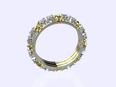 Wedding bands Tiffany 3D print model