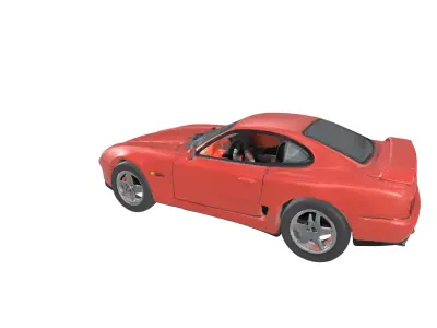 Adventurers LowPoly Car Low-poly 3D model