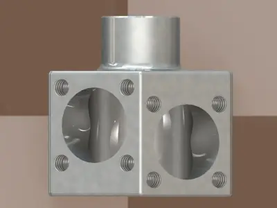 Miniature engine block Free 3D model