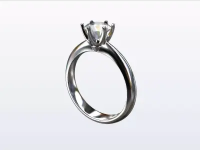 engagement ring 3D print model