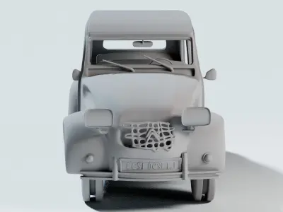 Citroen 2cv car 3D model