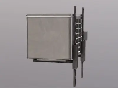 Realistic Industrial Air Conditioning Outdoor Unit 3D Model  Low-poly 3D model