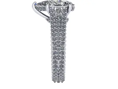 Fashion Diamond Ring R1 3D print model purchase