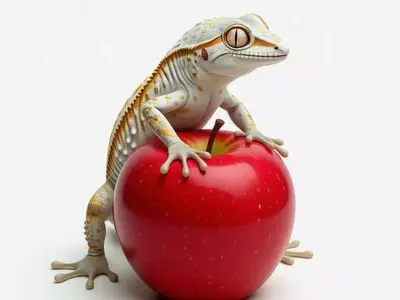 Realistic Leopard Gecko HighDetail Reptile Natural Patterns Low-poly 3D model