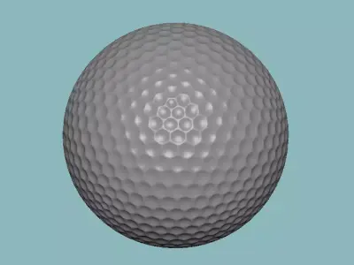 Golf Ball Low-poly 3D model