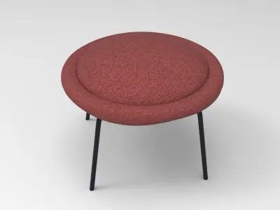 Hat Stool Low-poly 3D model