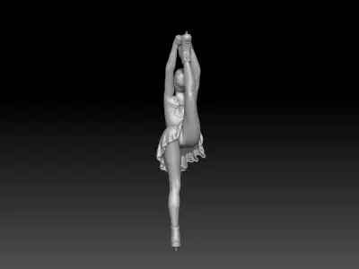 figure skating girl 2 3D print model