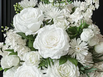 Flower Set 027 Flower basket 3D model