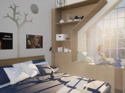 Revit Minimalist  House design 3D model