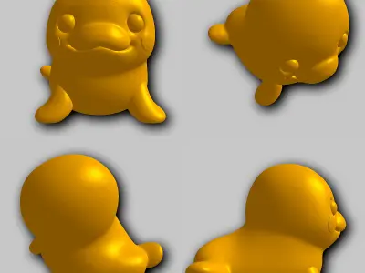 Beluga - Kawaii Animals Collection 3D print model