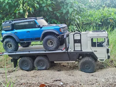 Crawler Cat 1 TRX6 Tow Bed - 1-10 RC body attachment 3D print model