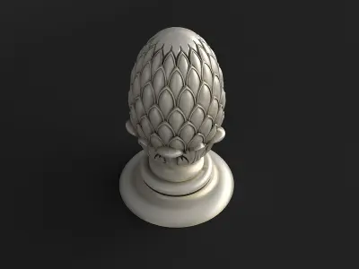 3D Pinecone Corbel 3D model