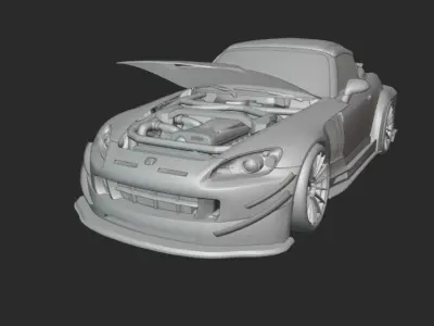 Custom creation S2000 Aero body kit 3D model