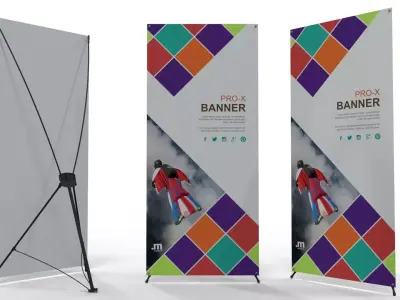 X-Banner PRO 80x180 3D model