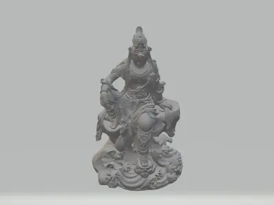 Guanyin Bodhisattva Buddha Statue  3D print model get