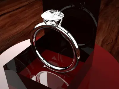 Diamond ring 3D model get