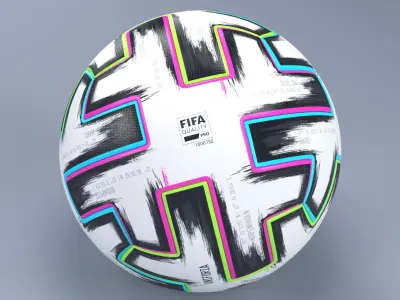 Uniforia 2020 - Official Euro Cup Match Ball - Adidas 3D model