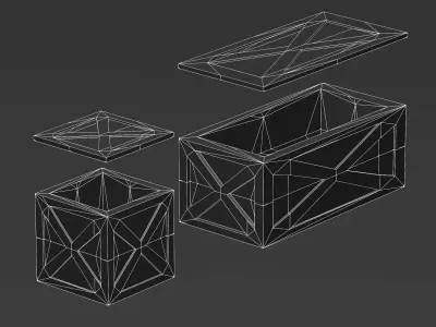 Industrial Props Pack Game Ready Low-poly 3D model