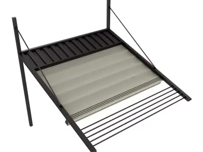 Motorized Pergola 3 oil rubbed bronze 3D model