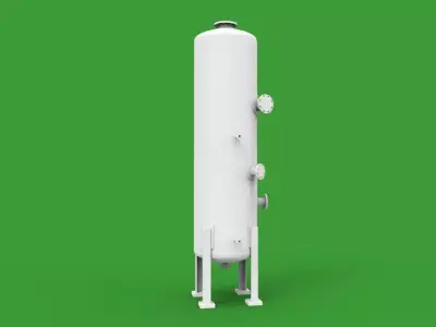 vertical pressure vessel tank 3D print model
