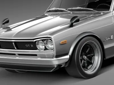 Nissan Skyline 1968-1972 3D model