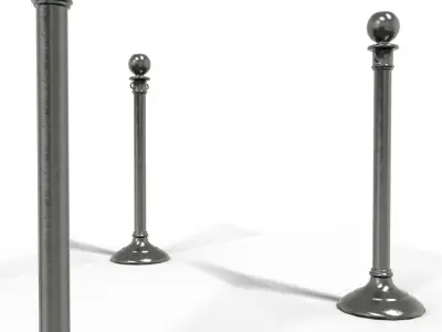 Santa mall For christmas Low-poly 3D model