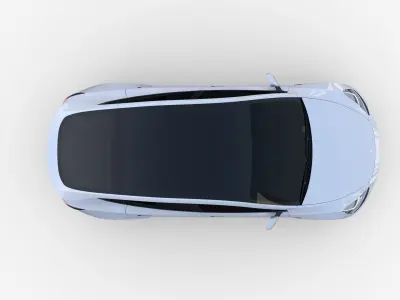 Tesla Model Y White 3D model