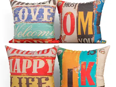 50 Decorative set pillow  200-249 3D model