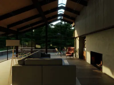 Mansion in the Forest 3D model