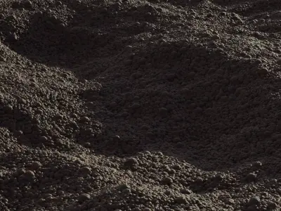 Realistic Gravel pile of soil Free low-poly 3D model