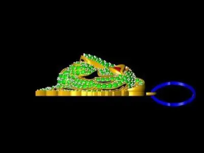Pendant Tiger  3D print model