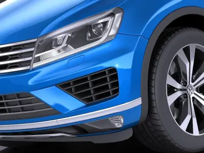 Volkswagen Touareg 2016 VRAY 3D model