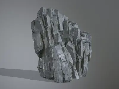 Modular Cliff Rock - Game Ready Asset Free low-poly 3D model