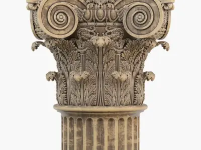 Classic capital model 3D model 3D model 3D model