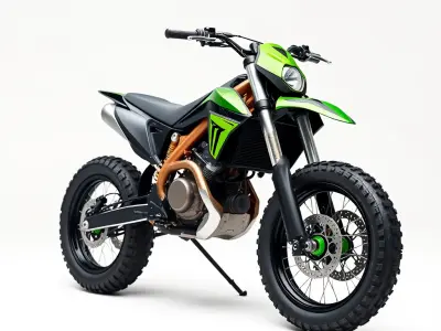 Offroad Motorcycle D Model Pack with HighQuality Textures Low-poly 3D model