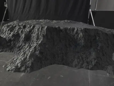 Low Poly Rock Cliff PBR - Game Ready Low-poly 3D model