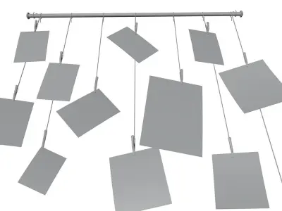 Pictures decoration on the wall HG2 3D model