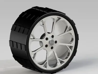 Rims of a jaguar car Free 3D model