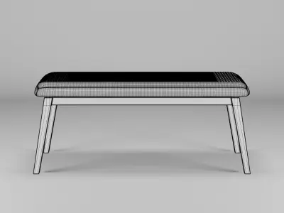 Heim Studio FUJI Bench 110x50x45 Low-poly 3D model