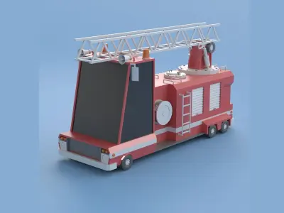 CARTOON CAR 1 Low-poly 3D model