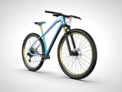 HARDTAIL MOUNTAIN BIKE 29 INCH WHEEL -  ACTUAL DIMENSION 3D model