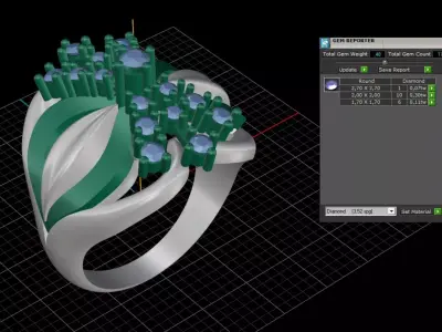 ring woman  3D print model 85