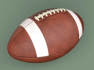 American Football Ball 3D model get