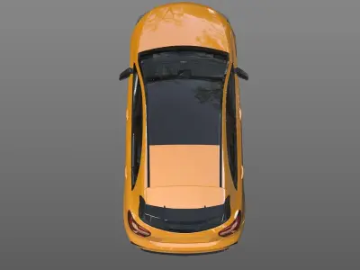 Mercedes Amg A-45 3D Model Midpoly Game 3D model