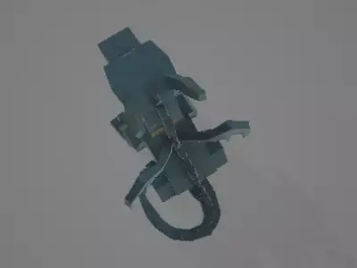 Low poly baby dragon 3D model