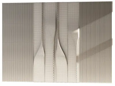 Wall 3D panel 03 3D model